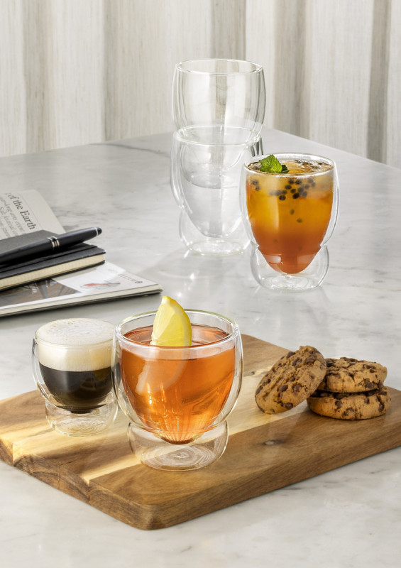 Gobelet double paroi verre borosilicate 9 cl Ø 6,57 cm Thermic Glass Luigi Bormioli