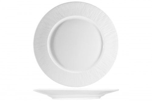 Assiette plate rond blanc porcelaine Ø 30,2 cm Pure White Proof