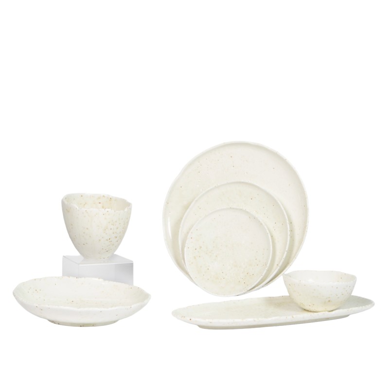 Assiette creuse blanc porcelaine Ø 21,5 cm Kaji Luna Accolade
