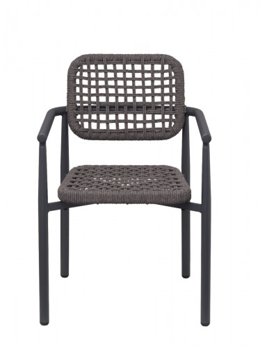 Fauteuil d'extérieur gris anthracite 83x56x59,5 cm Syracuse Flexmob