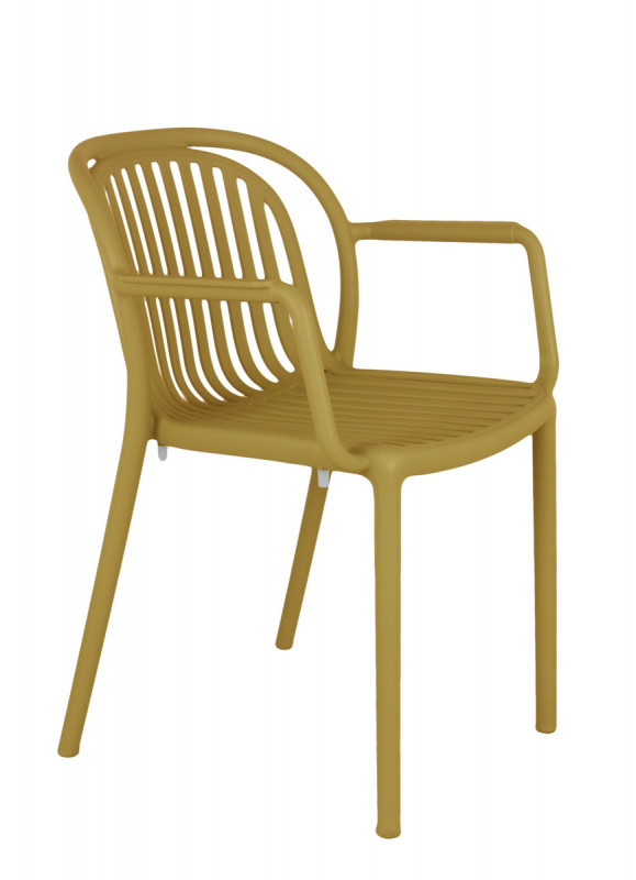 Fauteuil d'extérieur jaune 78x57x57 cm Jeddah Flexmob