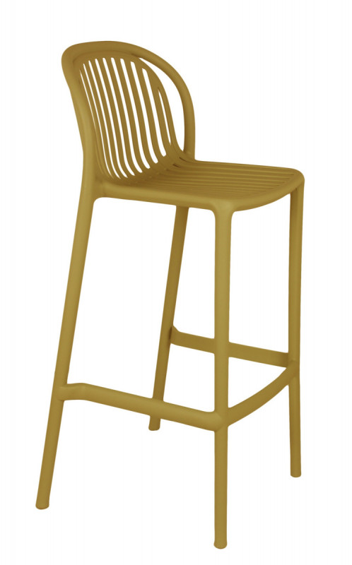 Tabouret de bar de terrasse jaune 104x52x49 cm Oman Flexmob